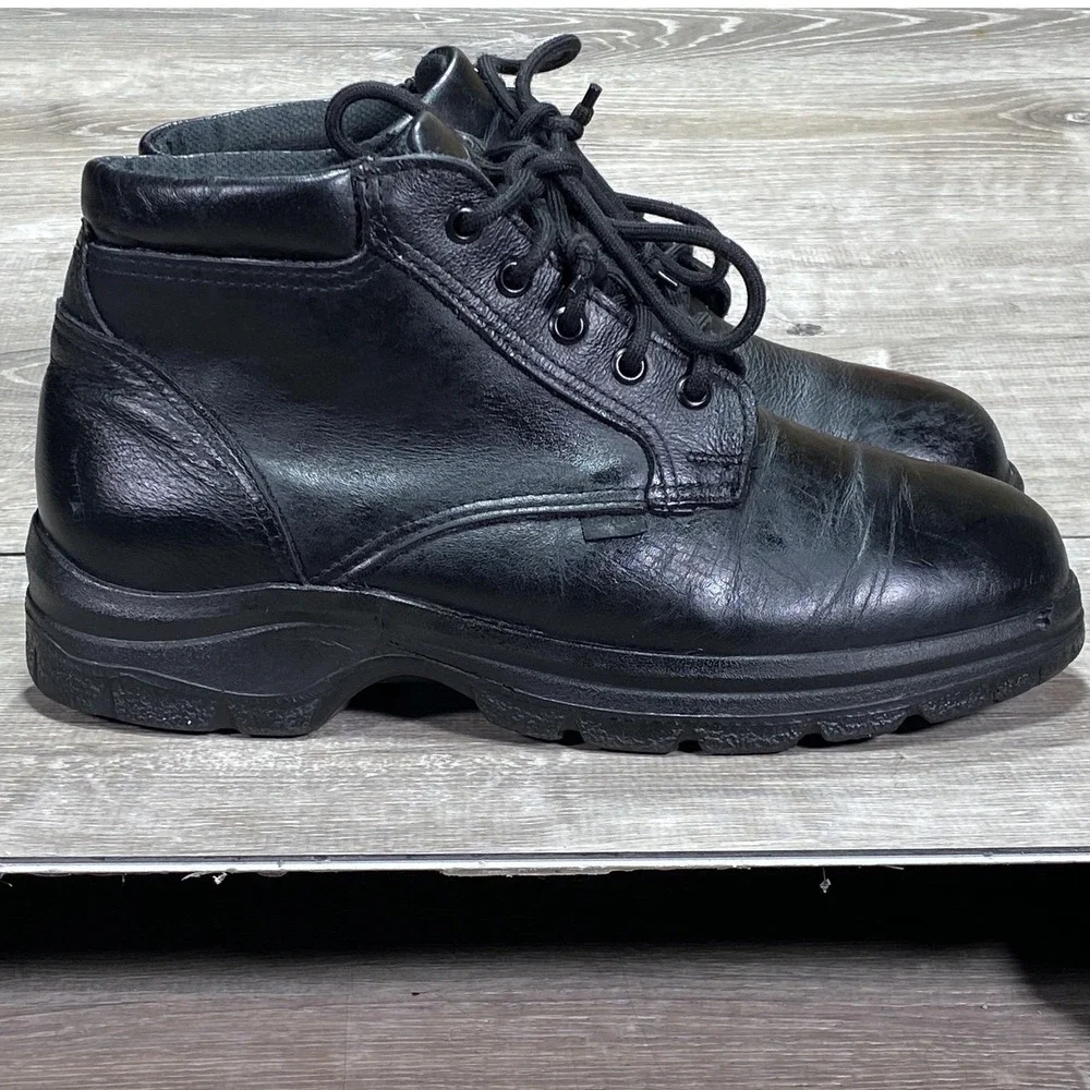 Thorogood Soft Streets Chukka Boots Men Premium Black Leather USA Made‎ Postal